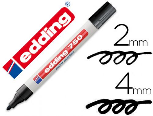 Marcador edding ponta de fibra 750 preto ponta redonda 3,5 mm , Edding , 75360 , 4004764018505